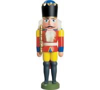 Nutcracker King Red-Yellow HxWxD = 29x10x8cm NEW Christmas Seiffen