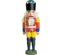 Nutcracker King Red-Yellow HxWxD = 29x10x8cm NEW Christmas Seiffen