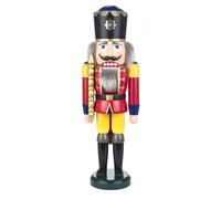 Nutcracker King red-yellow WxHxD = 13x39x9.5 cm NEW Wooden Figure