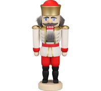 Nutcracker King White HxWxD = 12x6x4cm NEW Christmas Seiffen Nuts