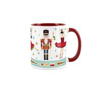 Nutcracker Mug - White & Red Christmas Festive Coffee/Tea Gift 11oz
