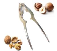 Nutcracker Nut Opener Tool, Metal Nut Cracker Tool for Opening Walnuts, Hazelnuts, Almonds and Pecans, Comfortable and Durable Holding