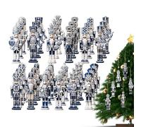 Nutcracker Ornaments for the Christmas Tree, 36 Pieces Christmas Decoration for Winter Time, Nutcracker in Soldier Shape, Christmas Decoration, for Christmas Tree, Indoor, Home, Window, Wall