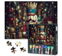 Nutcracker Puzzles for Adults 1000 Pieces, Close up of a Christmas Nutcracker 1000 Pieces Jigsaw Puzzle, Difficult Impossible Challenges Puzzles, 19.5 x 27.5 Inch