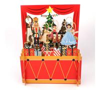 Nutcracker Scene Ballet 3D Pop Up Christmas Greeting Card By Alljoy Cards