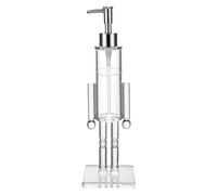 Nutcracker Soap Dispenser, Clear Acrylic Christmas Soap Dispenser | Refillable Christmas Hand Soap Bottle, Leakproof Lotion Pump Bottle, Decorative Liquid Soap Dispenser for Bathroom Kitchen