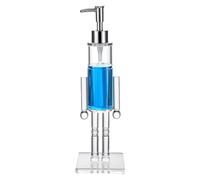 Nutcracker Soap Dispenser, Clear Acrylic Christmas Soap Dispenser | Refillable Christmas Hand Soap Bottle, Leakproof Lotion Pump Bottle, Decorative Liquid Soap Dispenser for Bathroom Kitchen
