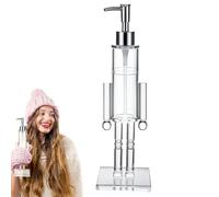 Nutcracker Soap Dispenser, Clear Nutcracker Soap Dispenser, Liquid Hand So-ap Christmas Pump Bottle, Easy Refill System with Acrylic Design (#1PC)
