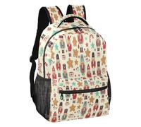 Nutcracker Soldier Gingerbread Soft Lining Travel Backpack S, Nutcracker Soldier Gingerbread, M, Backpack