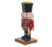Nutcracker Soldier Resin Candle Holder Fits 22mm Taper Candles