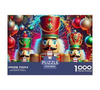Nutcracker Soldiers 1000 Piece Jigsaw Puzzle For Adults Challenging Game Stress Relief Puzzle Exercise The Memory of The Brain for Men, Women, Elders, Seniors 38x26cm/1000pcs