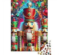 Nutcracker Soldiers 1000 Pieces Jigsaw Puzzles For Adults Challenging Game Stress Relieving Entertainment Exercise The Memory of The Brain for Family Decorations 500pcs (52x38cm)