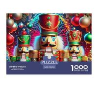 Nutcracker Soldiers 1000 Pieces Jigsaw Puzzles For Adults Educational Games Stress Relieving Entertainment Cultivate The Spirit of Teamwork for Adults And Kids, Age 12 Years Up 70x50cm/1000pcs