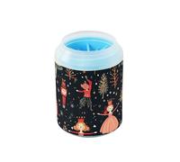 Nutcracker Soldiers Ballet Cartoon Portable Pet Paw Cleaner Cup with Silicone Brush Soft Essential For All Pets Owners for Dogs Cats