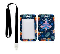 Nutcracker Soldiers Card Holder with Black Lanyard, Detachable Card Holder, Vertical ID Cards Protector for Women, Vertical Name Badges Protector for Work, Nurse Essentials Delivery Driver Accessories