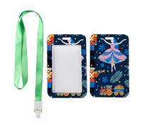 Nutcracker Soldiers Card Holder with Green Lanyard, Card Lanyard Holder, Vertical Name Badges Protector for Staff, Vertical Cards Protector for Office, Teacher Stuff Nurse Essentials Work