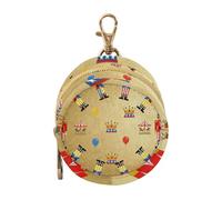 Nutcracker Soldiers Gold Newborned Girl Pacifiers Holder Case with Zipper and Clip Change Purse Key Holder, Baby Items Storage Container