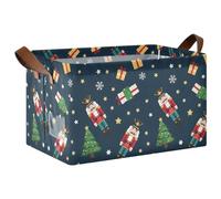 Nutcracker Soldiers Large Organizer Bins for Clothing Storage, Toy Organizers and Storage Bins for Bedroom Storage and Organization 16.9 x 11.4 x 10 Inches 1 Pack