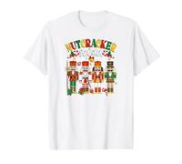 Nutcracker Squad Funny Christmas Holiday Mascot Value Graphic T-Shirt, Men, White, S