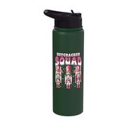 Nutcracker Squad Xmas Pink Nutcracker Christmas Stainless Steel Insulated Water Bottle