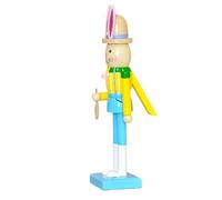 Nutcracker Statuette Decoration - Figure as the Centre of Table Decoration - Nutcracker in Bunny Shape Made of Wood - For Spring Table Decoration Holiday Mantle Fireplace Home Stairs Outdoor