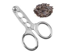 Nutcracker Tongs - Scissor Style Nut Shell Opener with Strong Handle Design, Durable Metal Construction for Easy Cracking, Multifunctional Kitchen Tool for Pine Nuts, Hazelnuts, Small Nuts