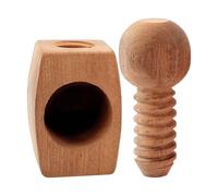 Nutcracker Tool, Wood Nutcracker Chestnut Clip Nut Cracker, Non-Slip Kitchen Gadgets for Hazelnuts Pecans Cooking Daily Women Kids Senior Cooks Snacks Home Travel Camping Party