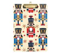 Nutcracker Toy Soldier Estimate clipboard Hard Board for Soccer Truck Driver Size 9 x 12 Gold