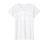 Nutcracker University Est 1892 Vintage Christmas Graphic Value Graphic T-Shirt, Women, White, M