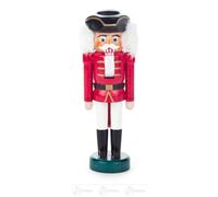 Nutcracker with Tricorn Red-White 5cmx12cmx4cm NEW Erzgebirge Nutcracker