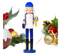 Nutcrackers Figures - Wood 36cm | Nutcracker Ornament with Holiday Decoration, Home Porch, Party Display, 14inch Wooden Decoration Ornament for Home | Family Children