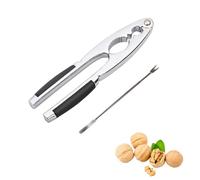 Nutcrackers,Nut Crackers with 1 Walnut Needle,Nutcracker for All Nuts,Walnut Cracker with Non-Slip Handle,Double Sawtooth Design for Walnuts,Hazelnuts,Pecans,Crab Shells,Durable Nut Opener Tool