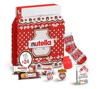 Nutella Exclusive Giant Christmas Advent Calendar 2025 - Assorted Nutella Spreads, Biscuits, Socks and More - 528g