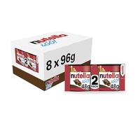 Nutella &Go! Chocolate Spreadand Hazelnut, Party Food, Chocolate Snacks with Bread Sticks, Bulk Box of 8x2 x 48g