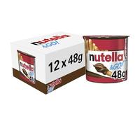 Nutella &Go! Hazelnut Snack Kit, Bulk Chocolate Gift, Hazelnut Spread with Cocoa and Breadsticks, Pack of 12 x 48g