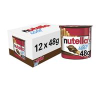 Nutella &Go! Hazelnut Snack Kit, Bulk Chocolate Gift, Hazelnut Spread with Cocoa and Breadsticks, Pack of 12 x 48g