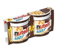Nutella &Go! Hazelnut Snack Kit, Chocolate Gift, Hazelnut Spread with Cocoa and Breadsticks, Pack of 2 x 48g