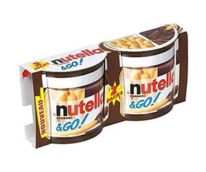 Nutella &Go! Hazelnut Snack Kit, Chocolate Gift, Hazelnut Spread with Cocoa and Breadsticks, Pack of 2 x 48g