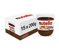 Nutella Hazelnut Chocolate Spread Jar, Chocolate Gift, Unique Recipe for a Smooth Texture and an Unmistakable Taste, Pack of 15 x 200g