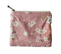 NUTFORD Multifunctional Printed Cotton Zipper Purse Pouch Bag with Cotton Lining for The Storage of Coins and Notes, Cosmetic Accessories, Small Electronics Accessories, Keys, etc.. (C)