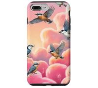 Nuthatch Bird Watcher Gift Pink Clouds Dreamy Sky Case for iPhone 7 Plus/8 Plus
