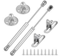 NUTKIT 100N Gas Struts, Hydraulic Cabinet Door Hinges, Soft Open Lift Up Spring lid Supports Hinges for Kitchen Cabinet Cupboard Door, 2 Pack