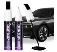 NUTKIT 2PC Touch Up Paint Pen for Cars,2-in-1Car Paint Scratch Repair-Black | Fast-Drying, Car Scratch Remover Pen with Precision Application, Suitable for Most Car Wheel/Body Minor Automotive Scratches
