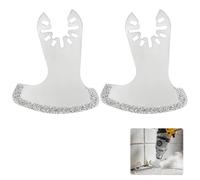 NUTKIT 2PCS Multitool Grout Removal Blades,Grout Removal Tool, Oscillating Multi Tool Diamond Blades, Multi Tool Masonry Blade for Cutting Metal Screws Brick Plaster Grout Removal