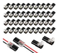 NUTKIT 40PCS Waterproof Automotive Wire Connectors 2-Pin, Cable Connectors