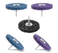 NUTKIT 5 PCS Strip Discs, 100mm Stripping Wheel Discs for Angle Grinder, Paint Stripper Metal Disc, Grinding Cleaning Metal Cutting discs Rust for Remover Paint coating rust oxidation