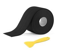 NUTKIT Bath Sealant Strip Self Adhesive, 19mmx3.2m Caulk Strip, Bathroom Anti Mould Sealant strip, Shower Tray Sealing strip, Waterproof Sealing Tape with shovel for Kitchen, Toilet, Wall Corner, Sink