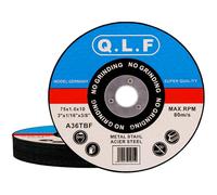 NUTKIT Cutting Discs for Angle Grinder 12-Peice, 76mm Angle Grinder Metal Cutting Discs, 1.2mm Ultra-Thin Grinding Discs For Fast & Precise cutting of Steel, Iron, Aluminum Metals