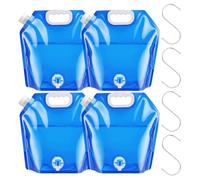 NUTKIT Folding Water Container, Camping Water Carrier | Folding Water Bag&S-hook, BPA Free, Large Capacity Portable, Moulded Handle, for Sport, Camping, Hiking, Cycling, Picnic, BBQ
