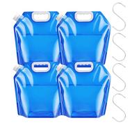 NUTKIT Folding Water Container, Camping Water Carrier | Folding Water Bag&S-hook, BPA Free, Large Capacity Portable, Moulded Handle, for Sport, Camping, Hiking, Cycling, Picnic, BBQ